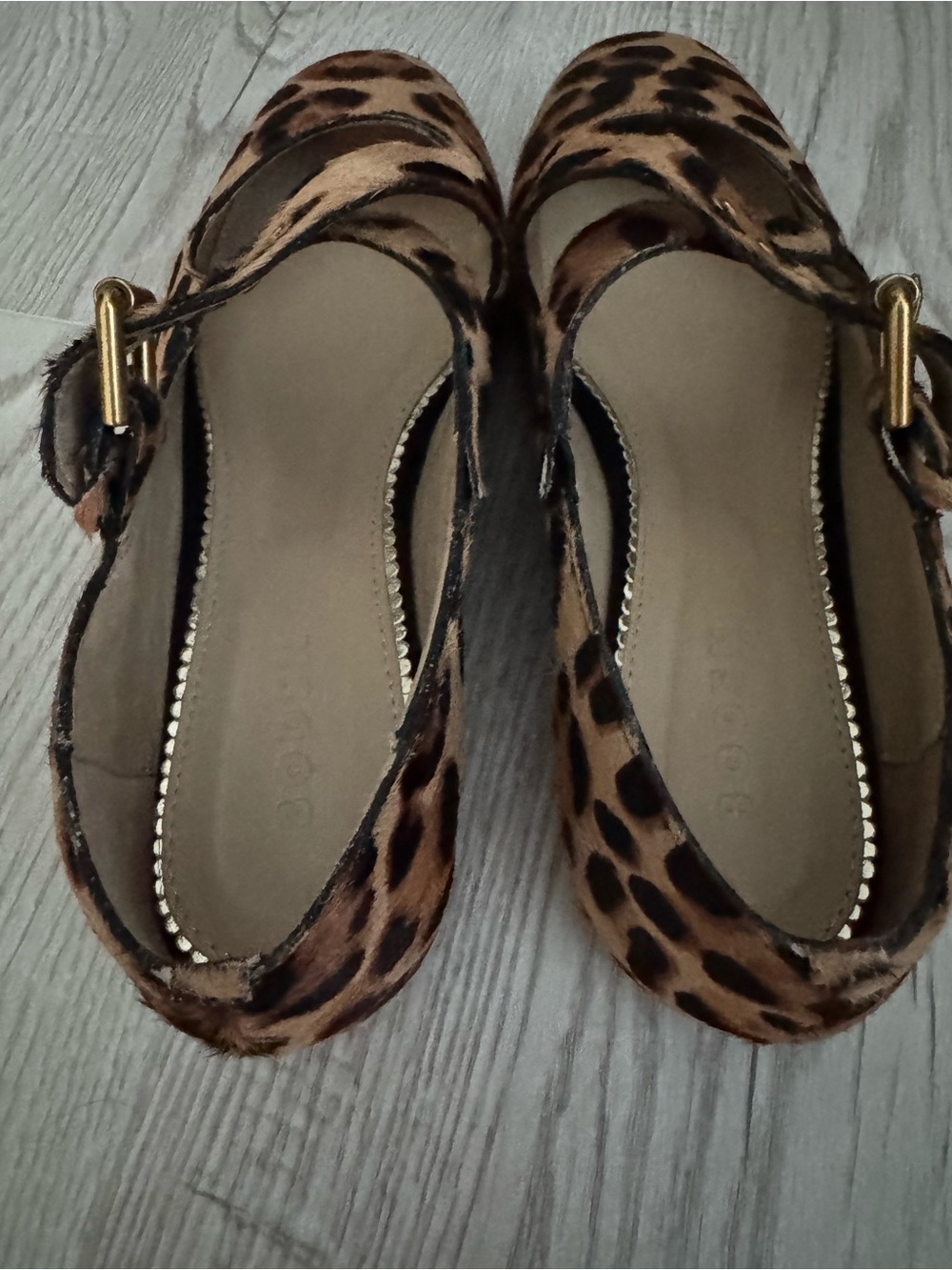 Boden Cross Strap Mary Jane Classic Leopard size 8(39) - Picture 6 of 13